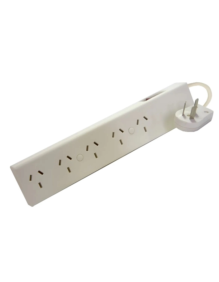 Zapatilla 5 tomas multiple con cable con térmica 2,5m RICHI marfil